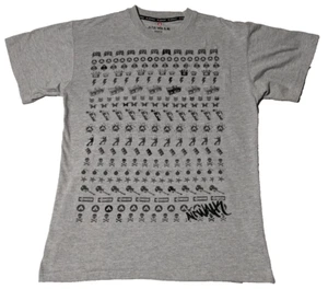 AIRWALK ICONS Men Medium Gray Cotton Blend Short Sleeve Graphic Print T-Shirt - Picture 1 of 17