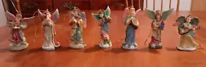 7 Band of Angels Ornaments International Resourcing Services 1993 Christmas Lot - Picture 1 of 14