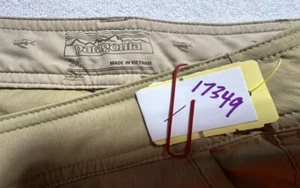 Patagonia Exterior Bronceado Hombre Pantalones Cortos 34W Elástico Sólido Cremallera Plana Bolsillos Regulares - Imagen 1 de 6