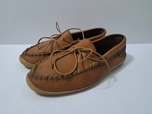 Laurentian Chief Womens 8.5 Brown Leather Moccasins - Picture 1 of 5