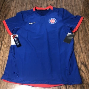 Nike Baseball Chicago Cubs Warmup Jersey Mens S Windbreaker Vented Pockets MLB - Picture 1 of 15