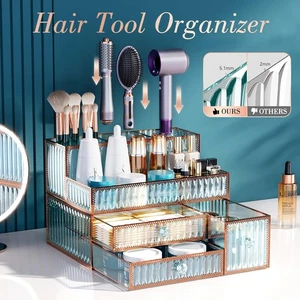 Organizzatore Trucco da Banco - Organizzatore Vanità in Vetro Temperato per Cosmetici - Foto 1 di 5