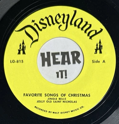 Christmas Memories Classics EP 45 FAVORITE SONGS OF CHRISTMAS Disneyland hear Foto 1 de 2