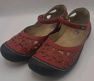 JBU by Jambu Damen-Sandalen rot Sonnenblumen 8M All Terra Traktion Komfort Wandern - Bild 1 von 10