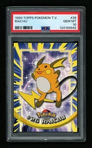 1999 Pokemon Topps T.V. Raichu #26 PSA 10 GEM MINT - Electric Type - Picture 1 of 2
