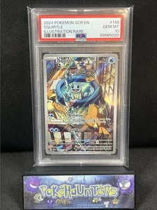 Pokemon Card Squirtle 148/142 PSA 10 GEM MINT Stellar Crown Illustration Rare - Picture 1 of 2