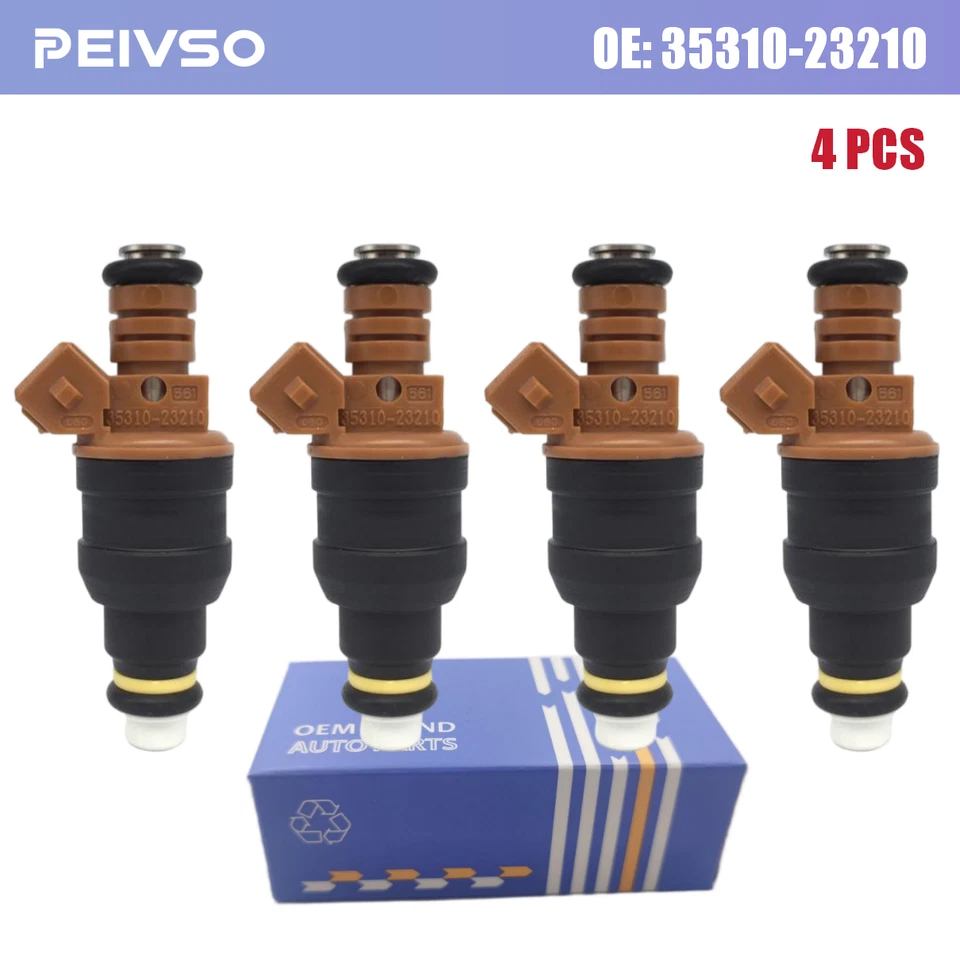 OEM 4pcs Fuel Injectors 35310-23210 for 1997-2001 Hyundai Tiburon Elantra 2.0L - Imagem 1 de 4