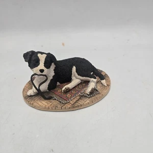 Border Fine Arts Collie Dog Figurine 'Walkies' Kirsty Resin Ornament B0860 2003 - Picture 1 of 3