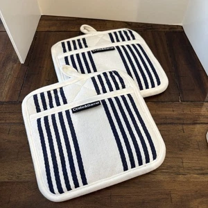 "2 nuevas cajas y barriles cocina rayas azul blanco 8""x8""" - Imagen 1 de 6