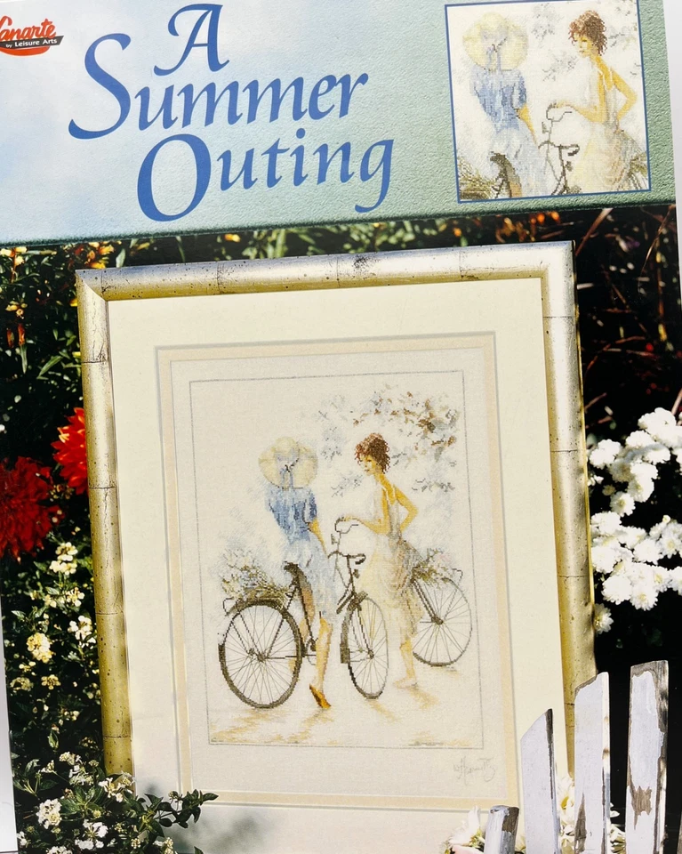 Folleto con patrón de punto de cruz de salida de verano Lanarte Foto 1 de 4