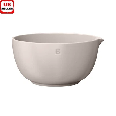3qt Stoneware Batter Bowl W/ Pour Spout Durable Mixing Prep Serving Kitchenware - Image 1 of 4