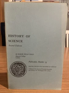 Marie Boas Hall: History of Science (Service Center for Teachers of History) - Bild 1 von 11