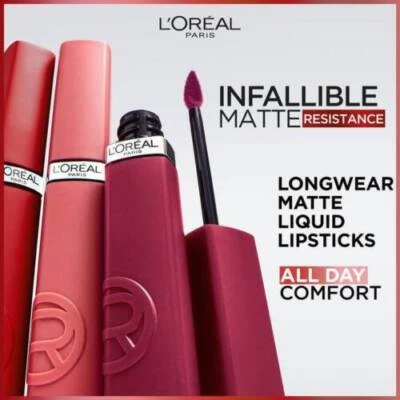 L'Oreal Paris Infallible Matte Resistance Lipstick ~Please Choose Shade~