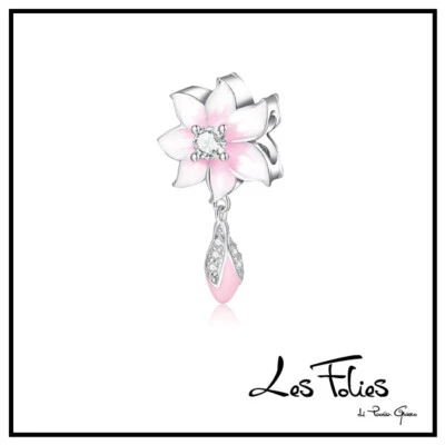 Charm Fiore ciliegio in argento 925 - Les Folies - Immagine 1 di 4