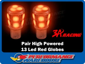 2 x Extreme High Power 13 LED Bayonet Red Stop Tail 12V 1157 Offset Pins - Imagen 1 de 2