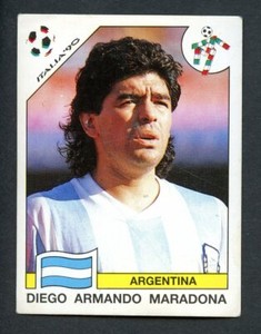 1990 Panini Fifa World Cup Italy Italia '90 #128 Diego Maradona Modena