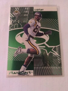 1998 UD Choice Starquest Green Minnesota Vikings Football Card #6 Cris Carter - Bild 1 von 2
