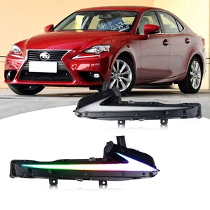 LED RGB Daytime Running Lights for Lexus IS250 IS350 IS300 IS200t 3IS 2014-2016 - Imagen 1 de 6
