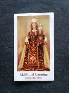 SANTINO HOLYCARD MADONNA DEL CARMINE SESSA AURUNCA - Foto 1 di 2