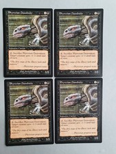Phyrexian Denouncer x4 Playset, MTG Urza's Legacy (1999) Common Black Creature