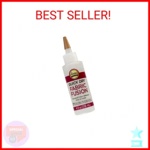 Aleene's Quick Dry fabric Fusion Permanent Fabric Adhesive, 4-Ounce - Picture 1 of 2