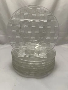 Juego de 8 PLATILLOS de tejido de cesta Fortecrea México 5,75"" con bolsa de almacenamiento raro *826 - Imagen 1 de 5