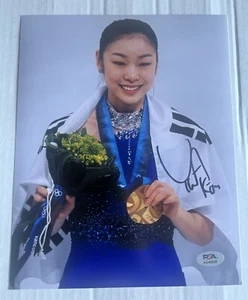 Yuna Kim Auto Autograph Signed 8x10 Photo PSA COA Rare - Picture 1 of 3