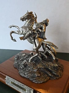 Chilmark Pewter Civil War Sculpture, Jeb Stuart By Frances Barnum, Lmtd Ed - Picture 1 of 13
