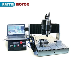 4 Achsen USB Mach3 6040 CNC Router Fräsen Graviermaschine 2200 W mit 80 mm Klemme - Bild 1 von 14