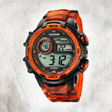 Calypso Plastic Men's Watch K5723/5 Wristwatch Black Orange Digital UK5723/5