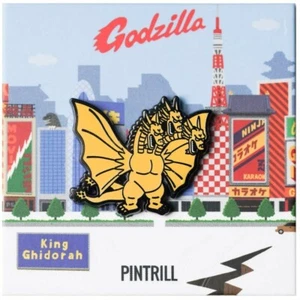 ⚡RARA⚡ PINTRILL x TOHO Tokyo King Ghidorah Spilla *NUOVA SIGILLATA* SPILLA GODZILLA - Foto 1 di 3