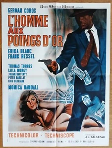 HOMME AUX POINGS D'OR erika blanc serie B affiche cinema originale 80x60 '67 - Photo 1/1