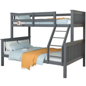 NNEMB Bunk Bed Triple Wooden Single Over Double Beds for Kids-Solid Pine Wood-Co - Picture 1 of 10