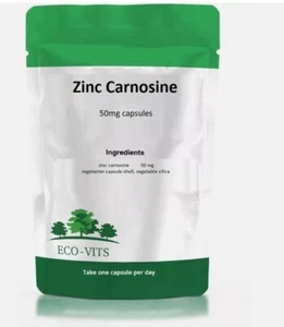 Cápsulas de zinc carnosina 50 mg - Apoyo digestivo e inmunológico | Respetuoso del medio ambiente - Imagen 1 de 2