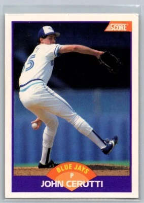 1989 MLB Score John Cerutti #304 Toronto Blue Jays   89-SBBC - Image 1 of 2