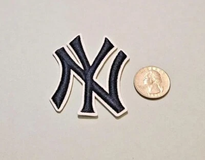 NYY New York Yankees Navy Blue 3D Depth Patch Embroidered Iron On Patch 2 x 2.5" - Image 1 of 3