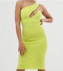 Miss Guided Dress Fashion Nova Petit One. Blend One Shoulder,szs Green Light