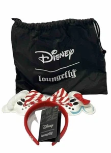 Loungefly Disney Schneemann Mickey und Minnie Maus Ohren Weihnachten Stirnband mit Tasche - Bild 1 von 11