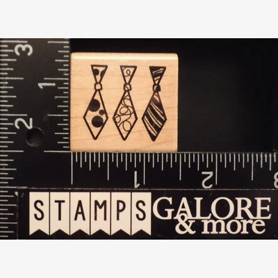 Estampillas de goma Inkadinkado 95591MM TRÍO PARA HOMBRES CORBATAS TRAJE ROPA #W17 Foto 1 de 2