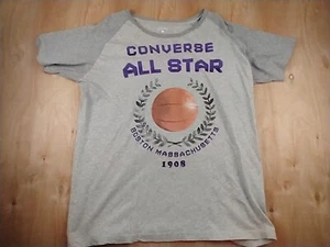Camiseta Converse All Star Boston Massachusset Rayas XL Gris - Imagen 1 de 5