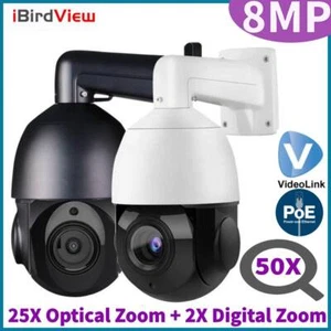 iBirdView  8MP 4K 50XZoom POE PTZ Camera Auto-Tracking 80M VideoLink APP Outdoor - Picture 1 of 28