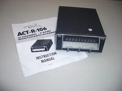 Regency ACT-R-106 10 Channel Crystal Police Fire Scanner - Image 1 of 4