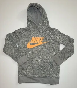 Nike Dri-Fit Camo Youth Hoodie Boys Medium Sz - 6 Gray Youth Kids Sweater Hooded - Picture 1 of 5