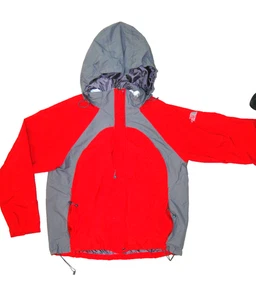 Chaqueta para mujer The North Face talla XL cremallera completa sudadera con capucha roja y gris 2 bolsillos con cremallera - Imagen 1 de 11