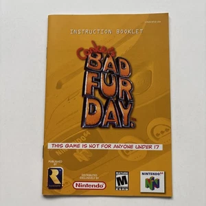 Conker's Bad Fur Day Nintendo 64 N64 solo libretto istruzioni manuale autentico - Foto 1 di 10