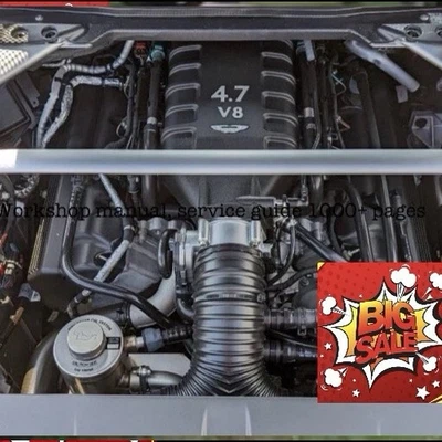 ASTON Martin Workshop Db7 Db9 Vantage V6 V8 V12 Piezas 3000 Pg + Hágalo usted mismo + Servicio🇬🇧 Foto 1 de 4