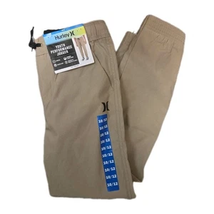 Hurley Jugend Tapered Fit Kordelzug elastische Bündchen Jogginghose, khaki 10/12 - Bild 1 von 2