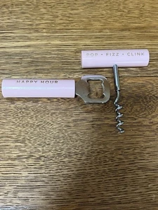Happy Hour Pop.Fizz.Clink Bottle Opener& Corkscrew Set, Used. - Picture 1 of 4