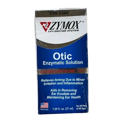 Otic Enzymatic Solution Dogs/Cats 1% Hydrocortisone Ear Itch Relief, EXP 2027 - Image 1 of 4