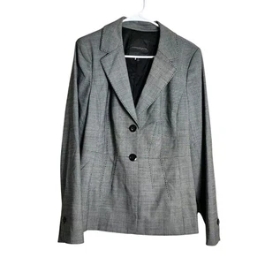 Classiques Entier Atelier Blazer Jacket Size 14 Gray Wool Blend Career - Picture 1 of 6